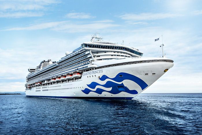 A photo of the Diamond Princess cruise ship
